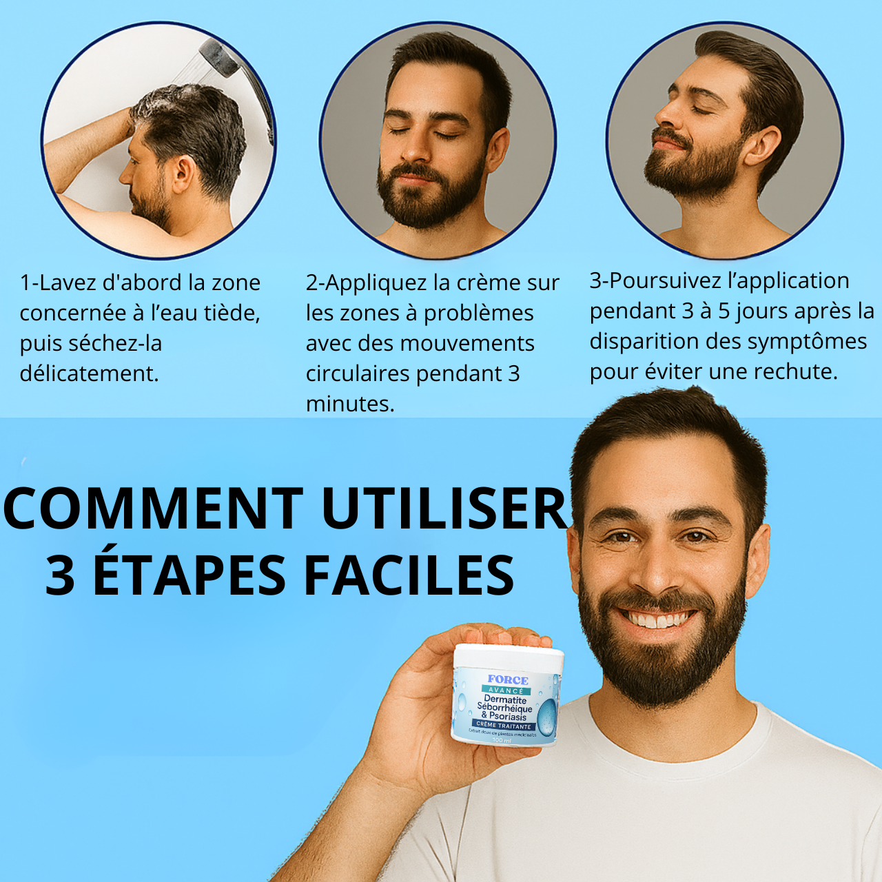ForceSkin™ – Crème Apaisante Barbe & Visage